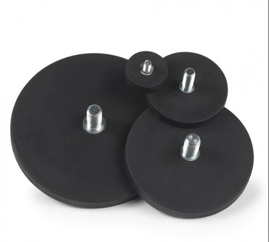 Strong Magnet Neodymium Pot Holder Mounting 22 43 66 88 Magnetic N52 Waterproof Rubber Coated Magnets With M4 M6 M8 Screw Thread high quality